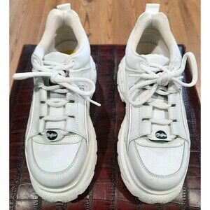 Buffalo London 1339-14 2.0 White Chunky Leather Platform Sneakers 39 EU / 8.5 US